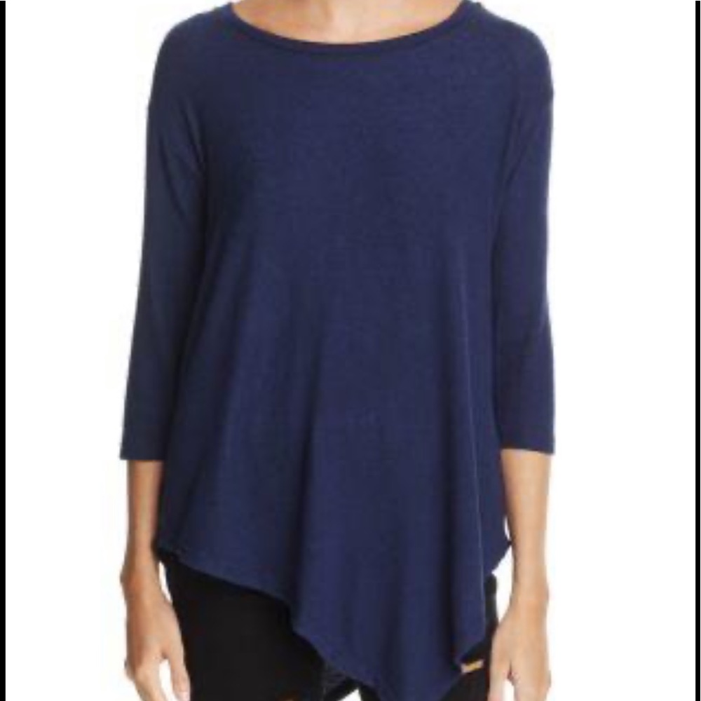 NWT Soft Joie Tammy Assymetrical blue sweater